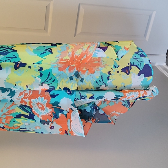 high-low sun dress, casual or formal, size 7/8, floral, criss cross back - Picture 13 of 15